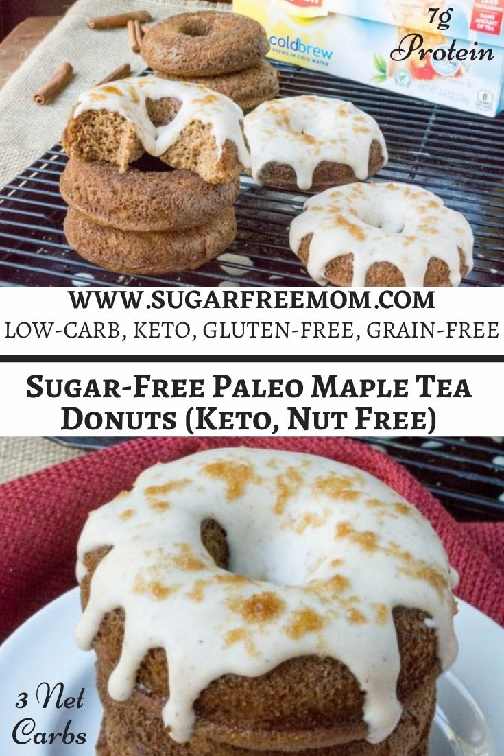 Sugar Free Paleo Keto Maple Tea Donuts