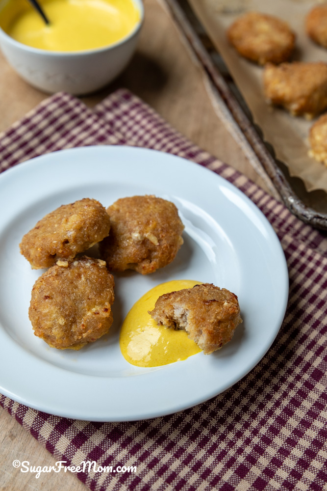 These easy keto cottage cheese chicken nuggets are quickly made in under 15 minutes and taste like fast food chicken nuggets that even picky eaters will love!