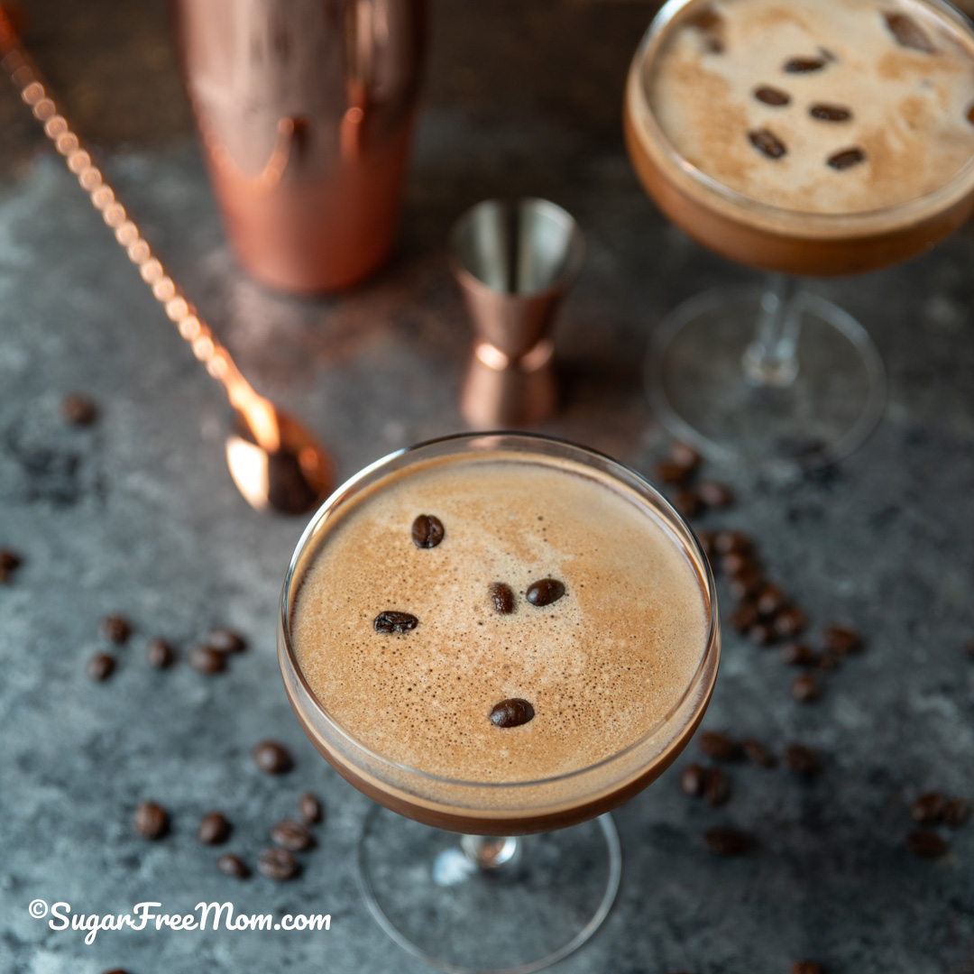 keto espresso martini mocktail