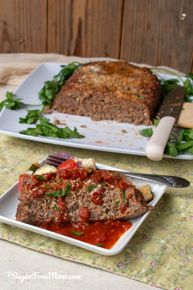This delicious low carb keto Italian meatloaf is one of the easiest and most scrumptious tender meatloaf recipe the whole family will enjoy!