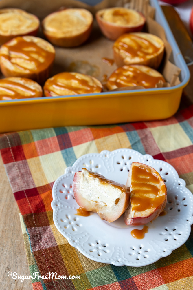 keto cheesecake stuffed apples
