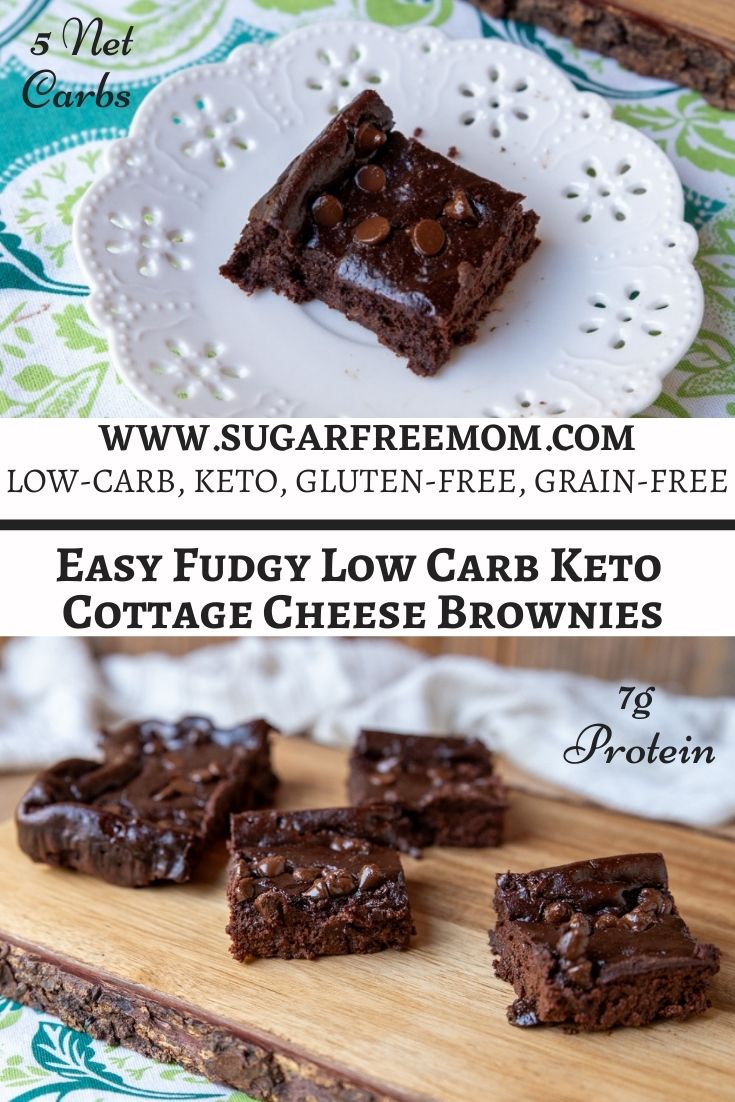 Easy Fudgy Low Carb Keto Cottage Cheese Brownies