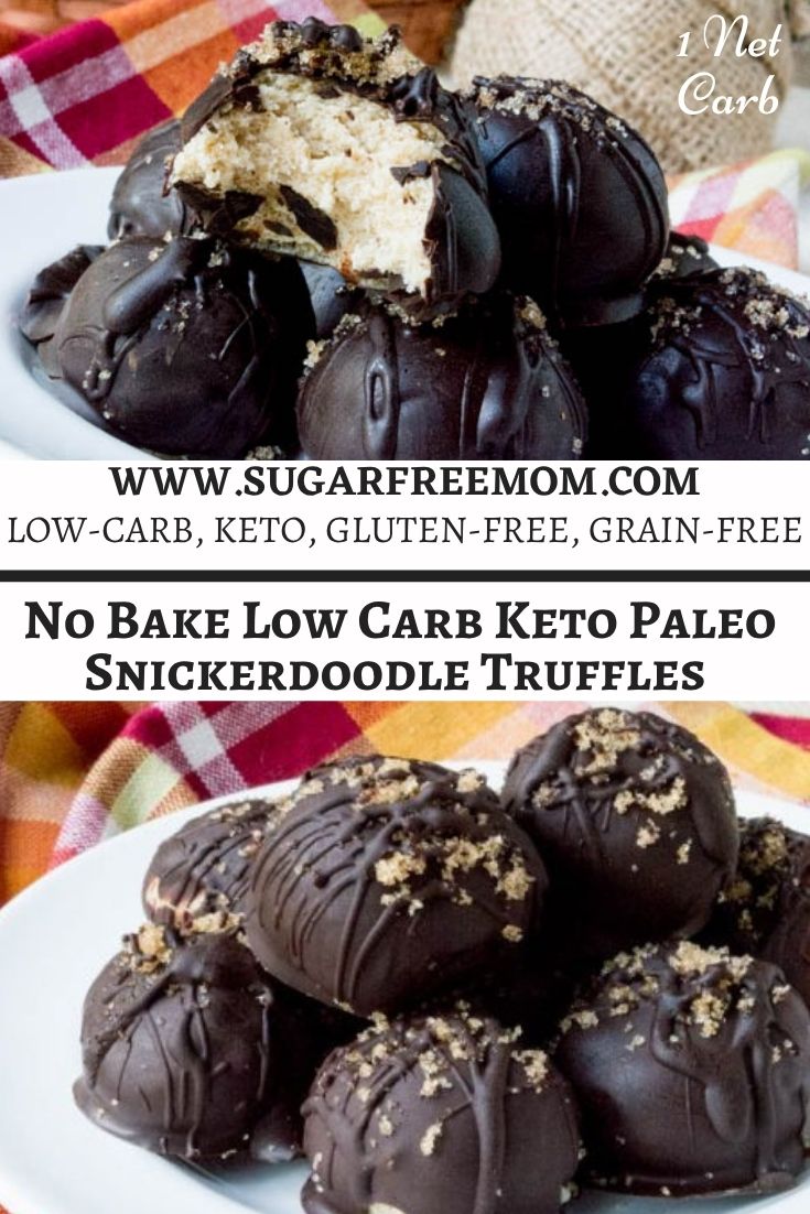 Sugar Free Low Carb Paleo Keto Snickerdoodle Truffles