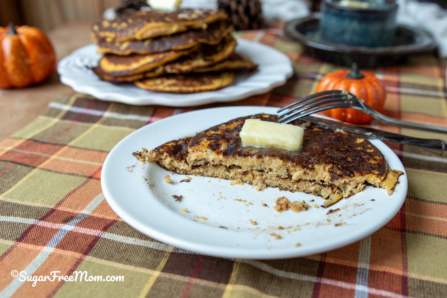low carb keto cottage cheese pumpkin pancakes