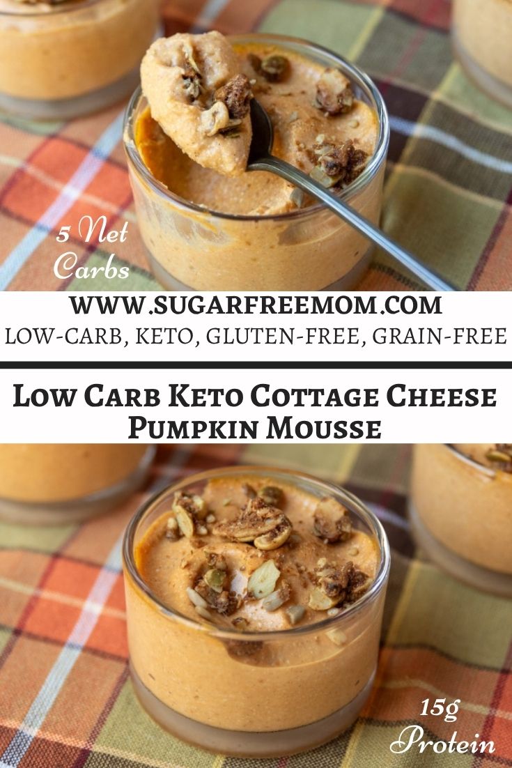 Low Carb Keto Cottage Cheese Pumpkin Mousse