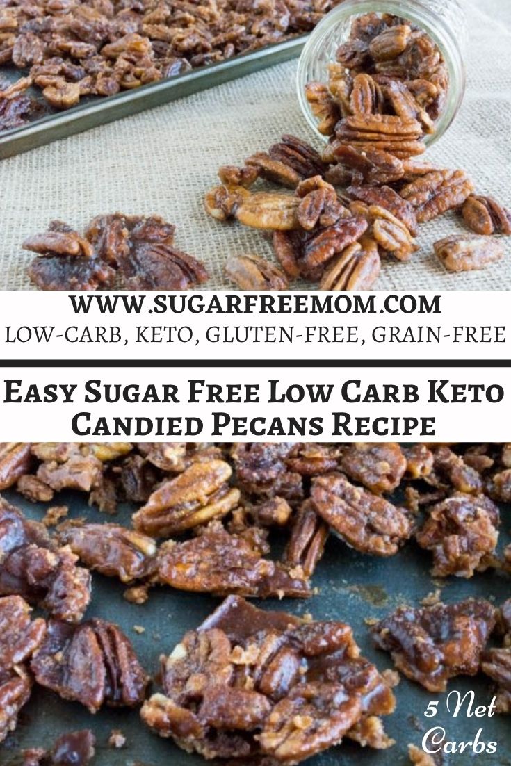 sugar free low carb keto candied pecans