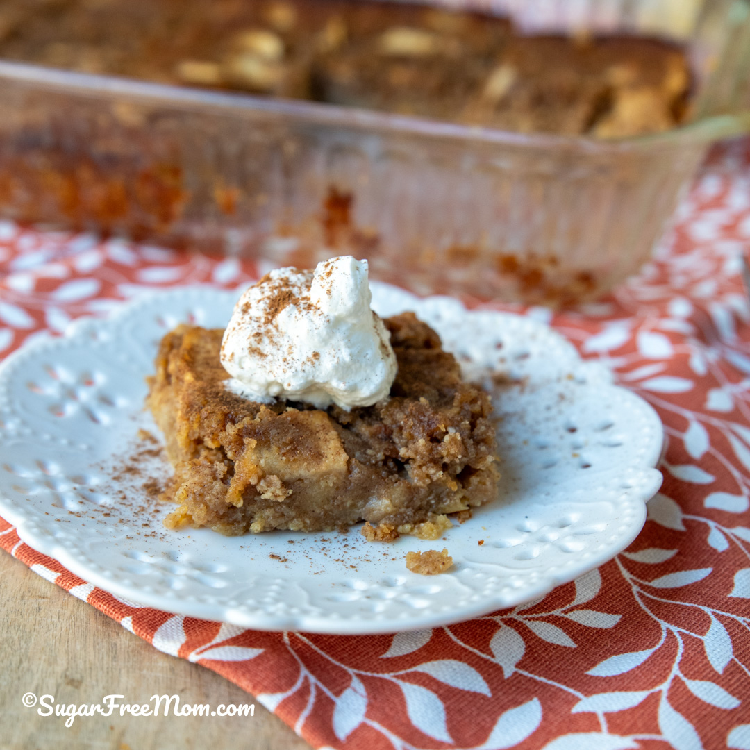low carb apple dump cake