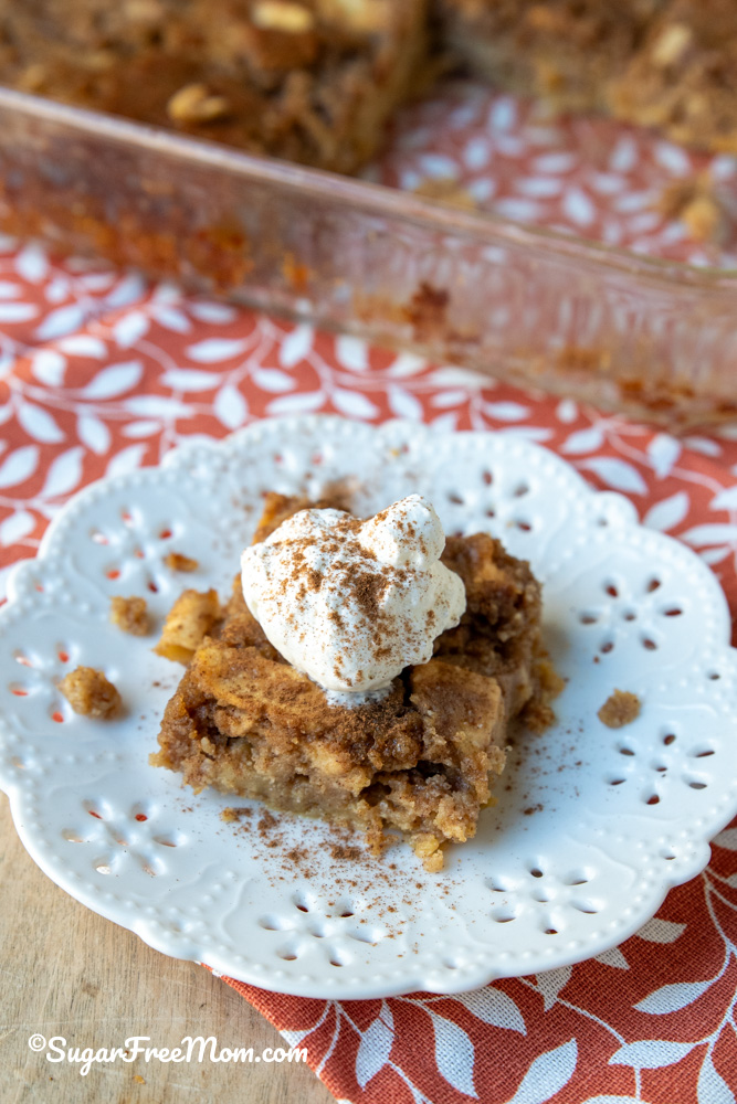 low carb apple dump cake