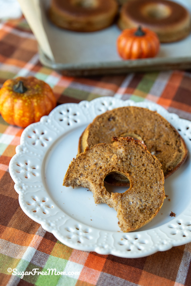 low carb pumpkin cottage cheese bagels