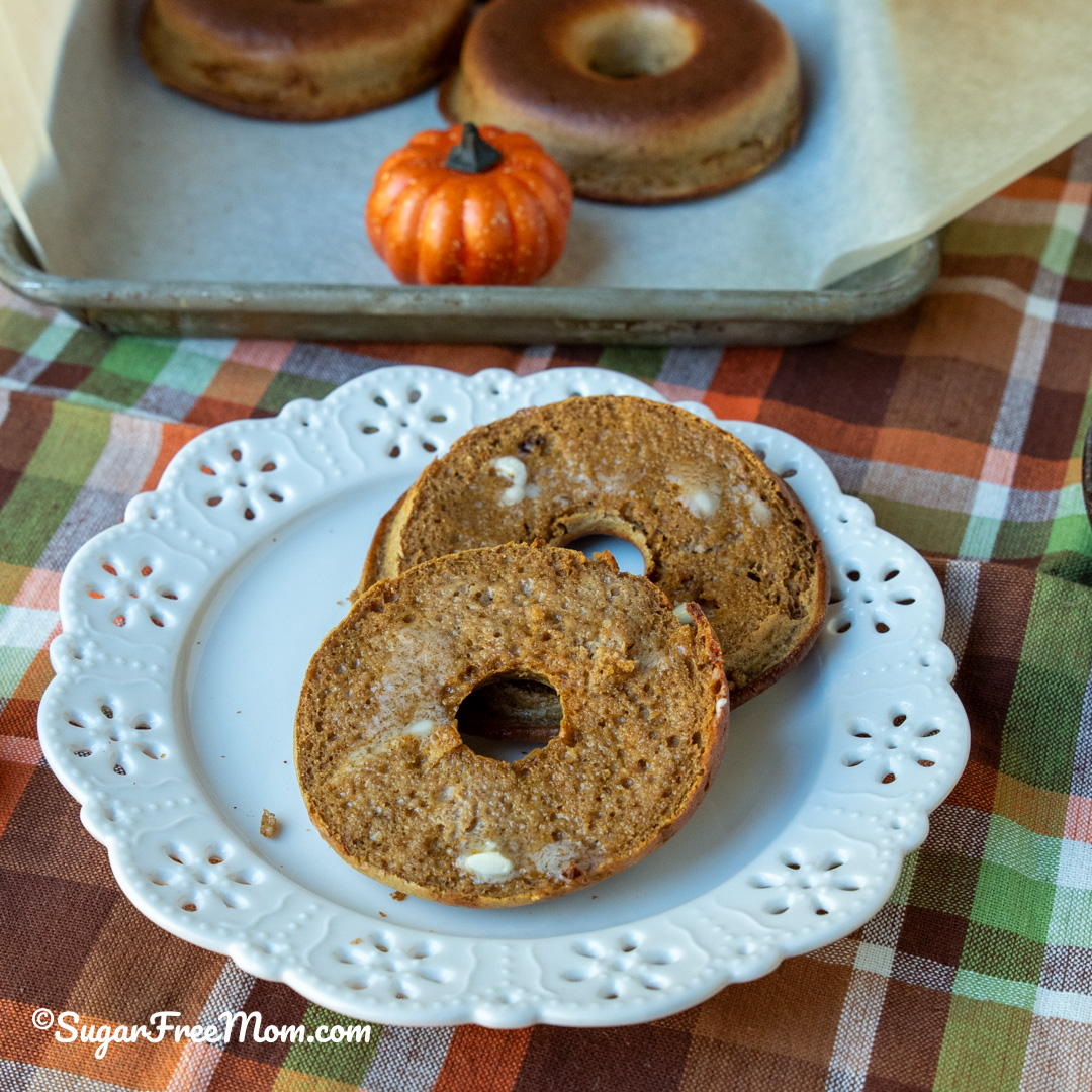 keto cottage cheese pumpkin bagels