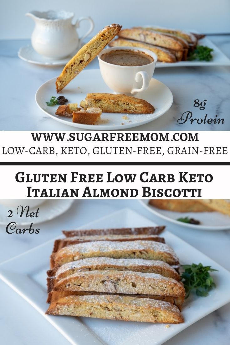 low carb keto italian almond biscotti