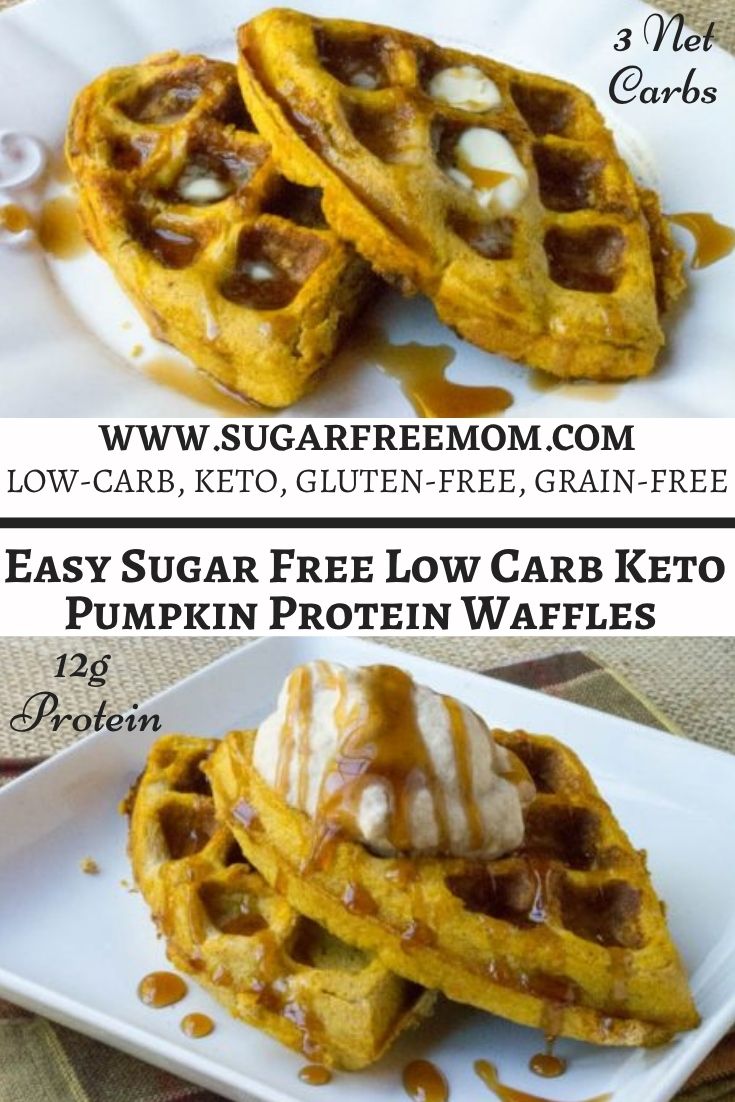 Keto Pumpkin Protein Waffles
