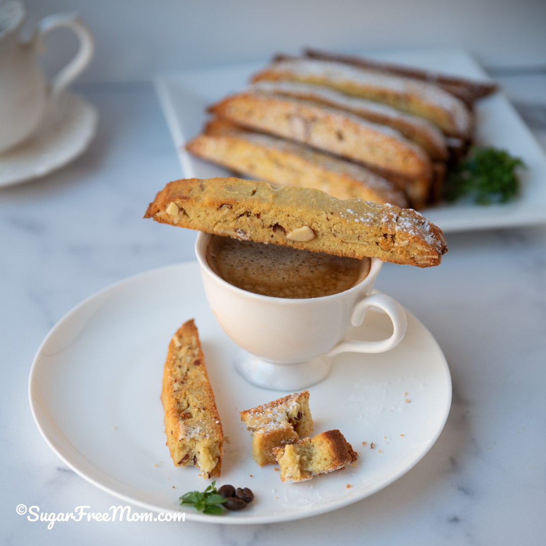 low carb keto sugar free biscotti