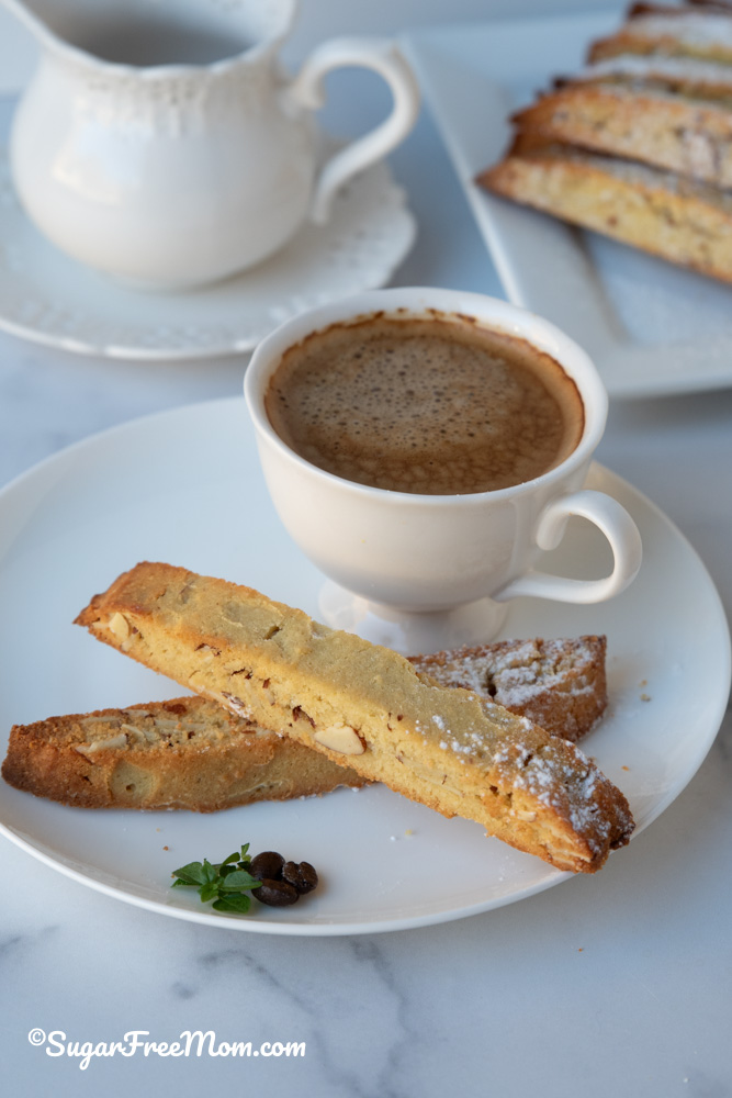 This keto biscotti recipe tastes just like traditional biscotti with a nostalgic, crisp cookie and rich anise flavor, but just 2g net carbs!