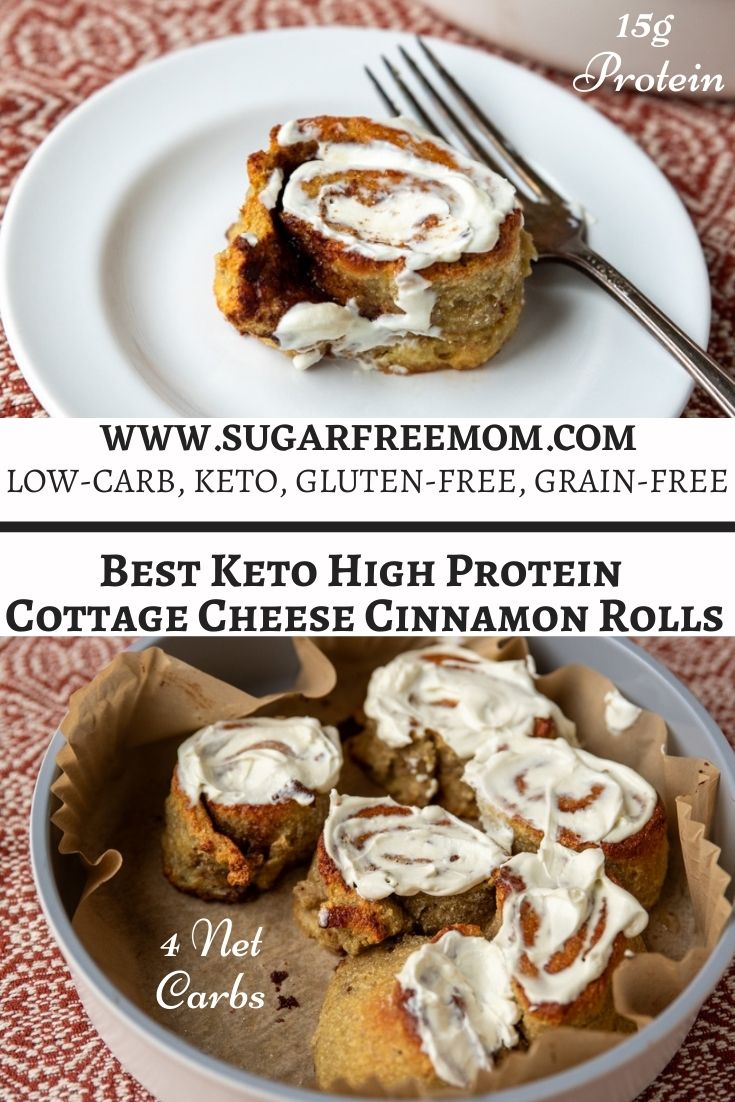 Best Keto High Protein Cottage Cheese Cinnamon Rolls
