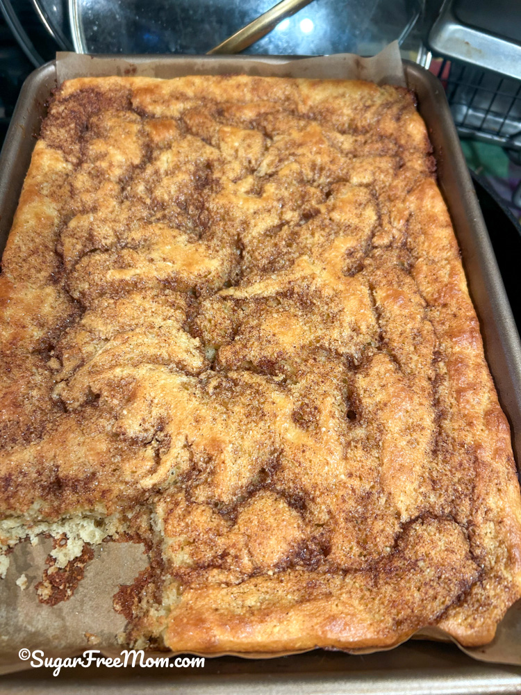 Lazy Keto Cinnamon Rolls as coffee cake