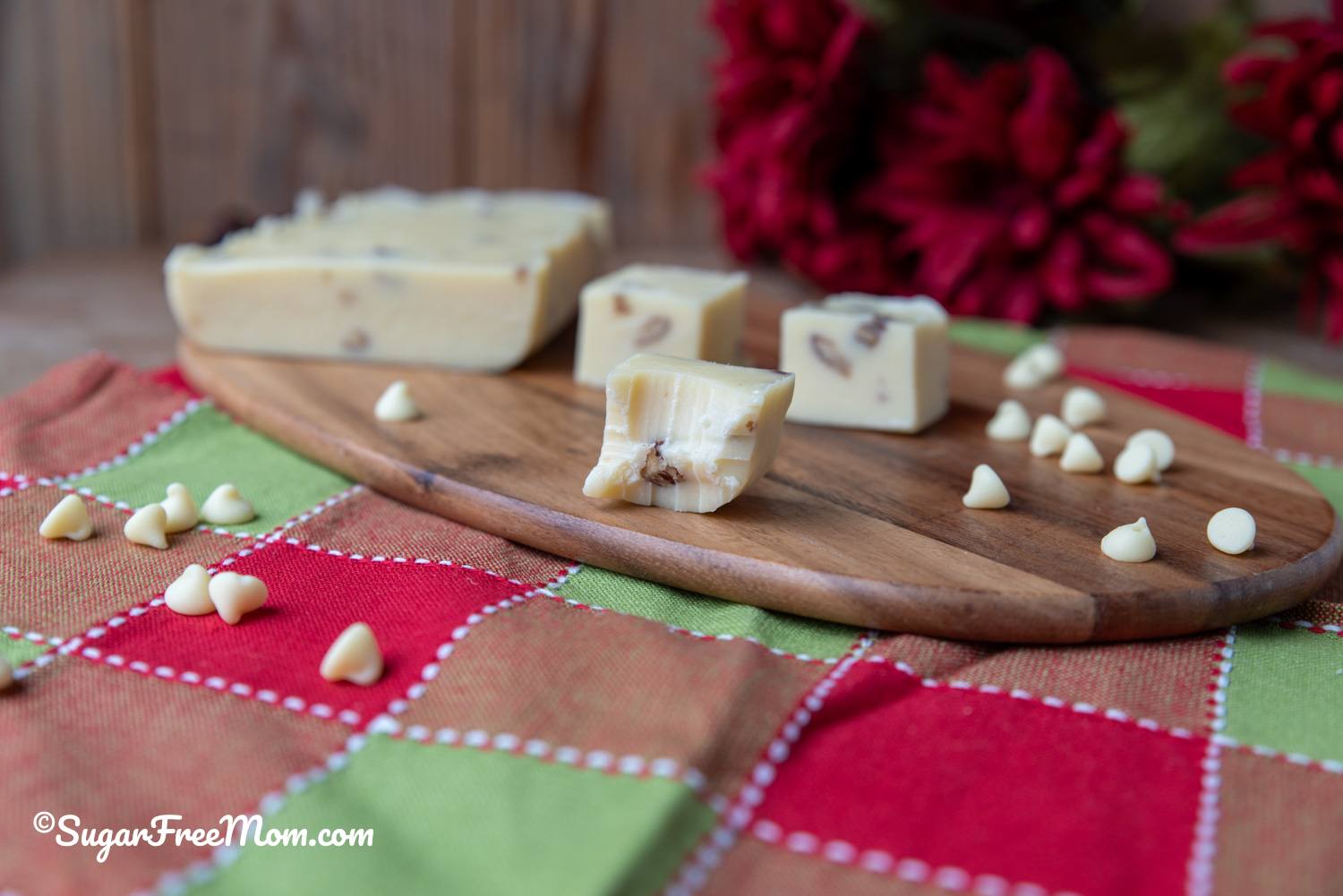 sugar free keto white chocolate fudge