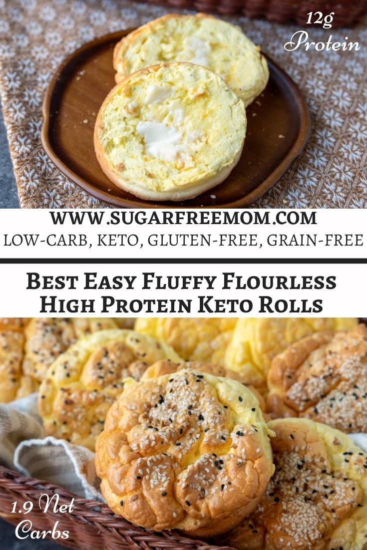 Best Easy Fluffy Flourless High Protein Keto Rolls