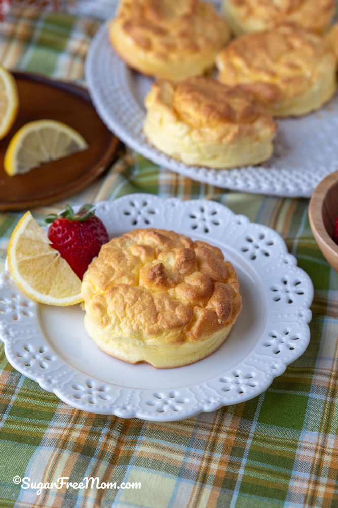 Easy Keto Lemon Souffle Cake