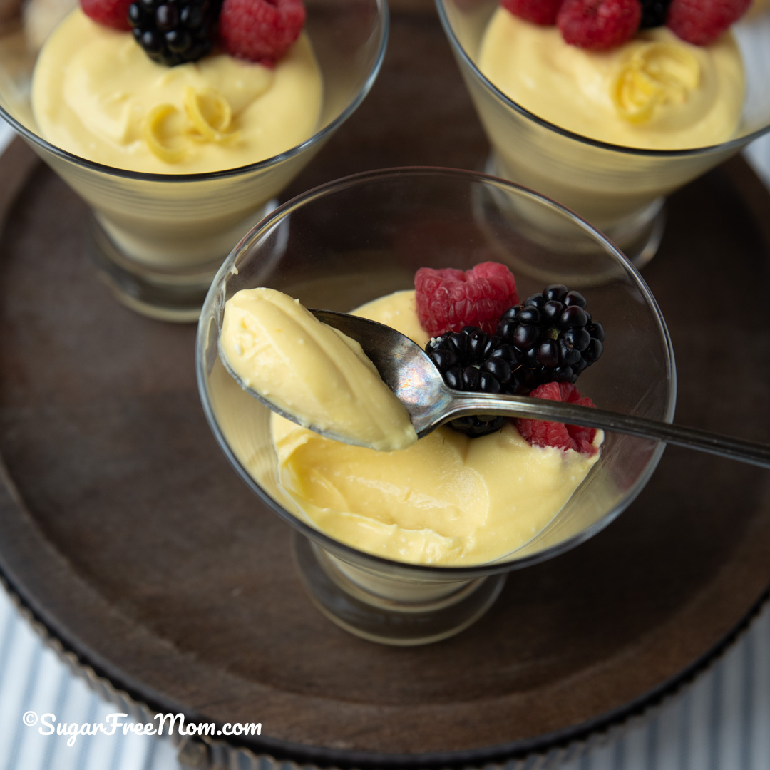 Keto Lemon Zabaglione Mascarpone Cream