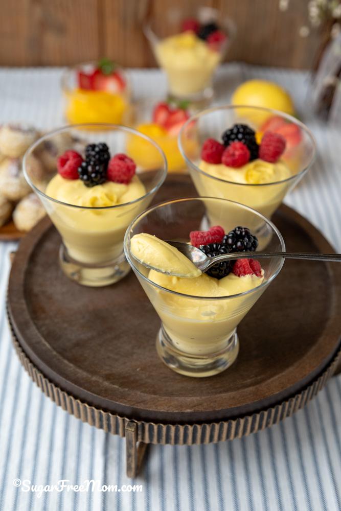 Keto Lemon Zabaglione Mascarpone Cream