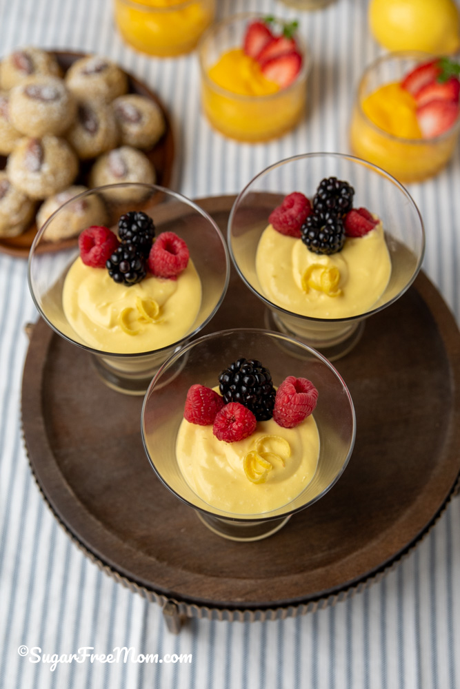 Sugar Free Lemon Zabaglione Mascarpone cream