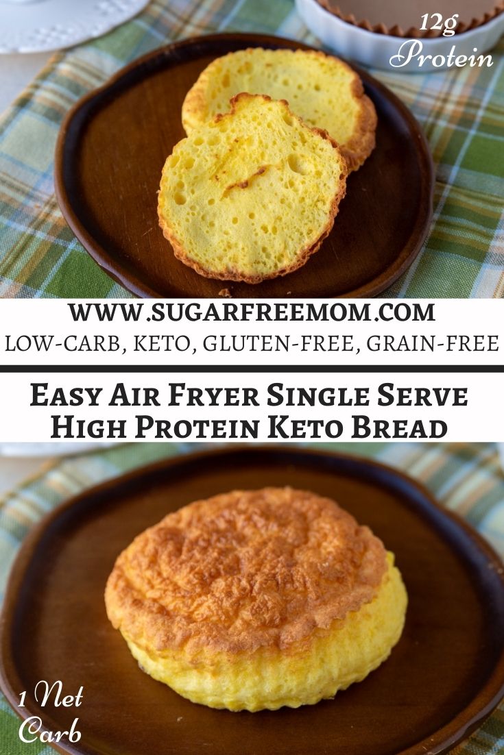 Easy Air Fryer Single Serve High Protein Keto Bread