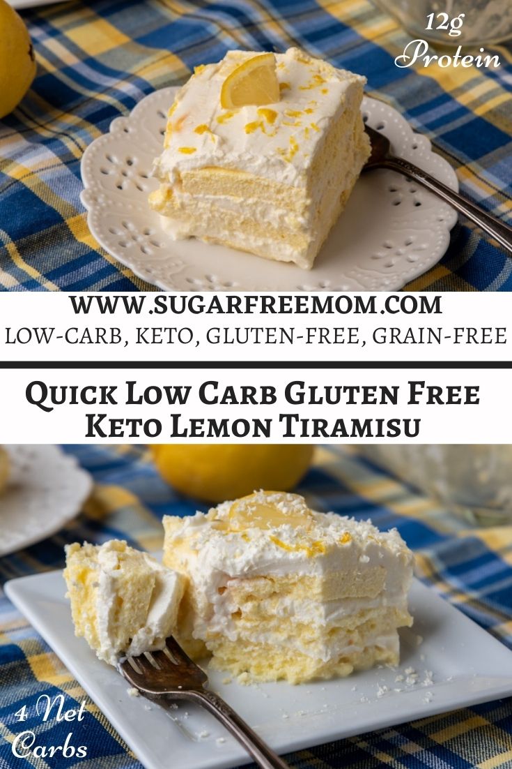 Quick Low Carb Gluten Free Keto Lemon Tiramisu