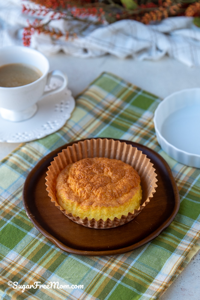 This amazing air fryer high protein keto roll has 12 grams of protein and less than 1 g net carbs! Easily made in your air fryer or oven.