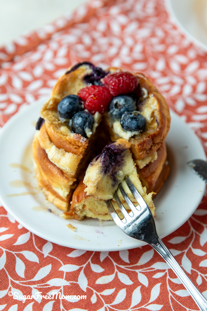 These Keto High Protein Yogurt Pancakes may not look like your typical pancakes but they are fluffy, baked and have 19 grams of protein for one!