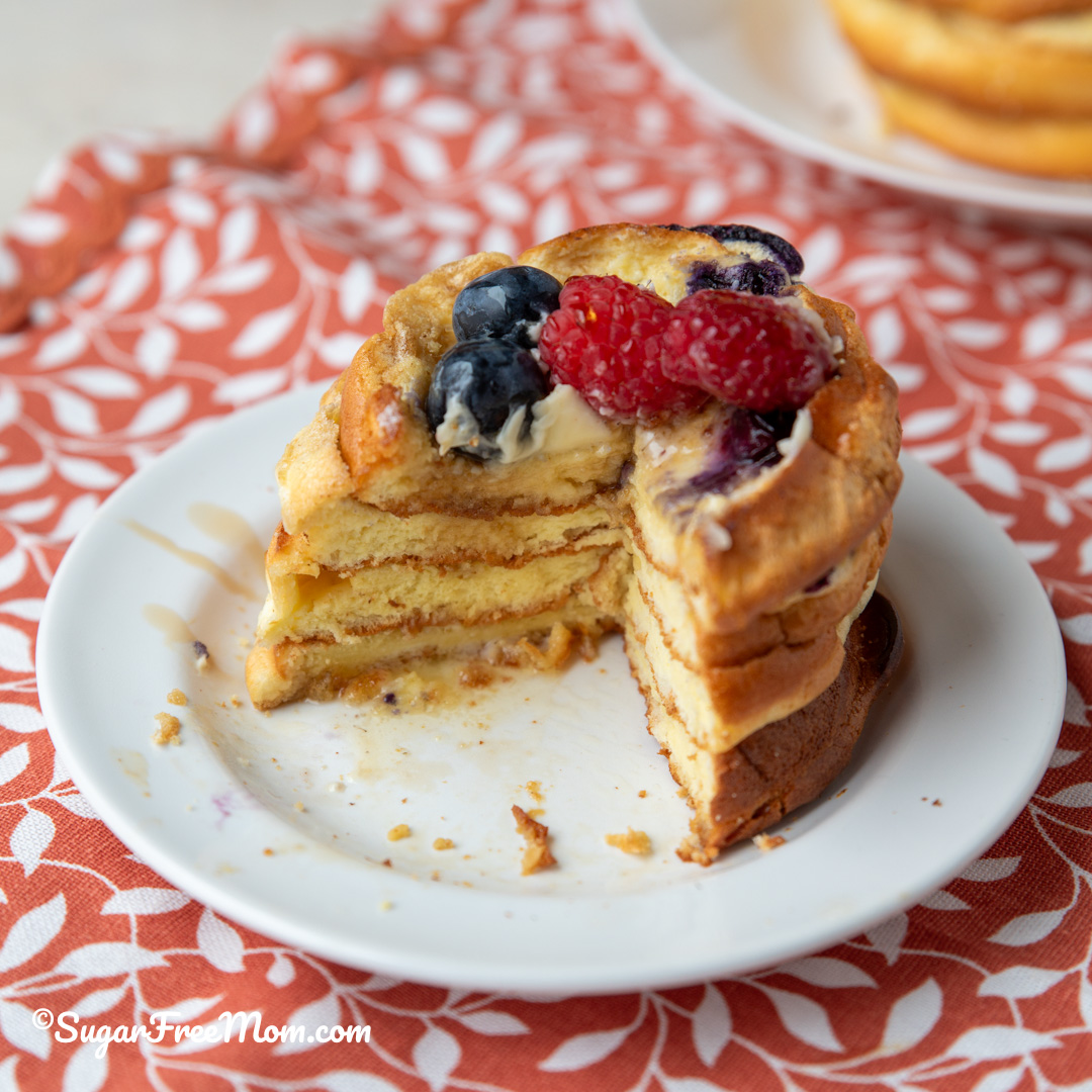 Fluffy High Protein Keto Yogurt Pancakes