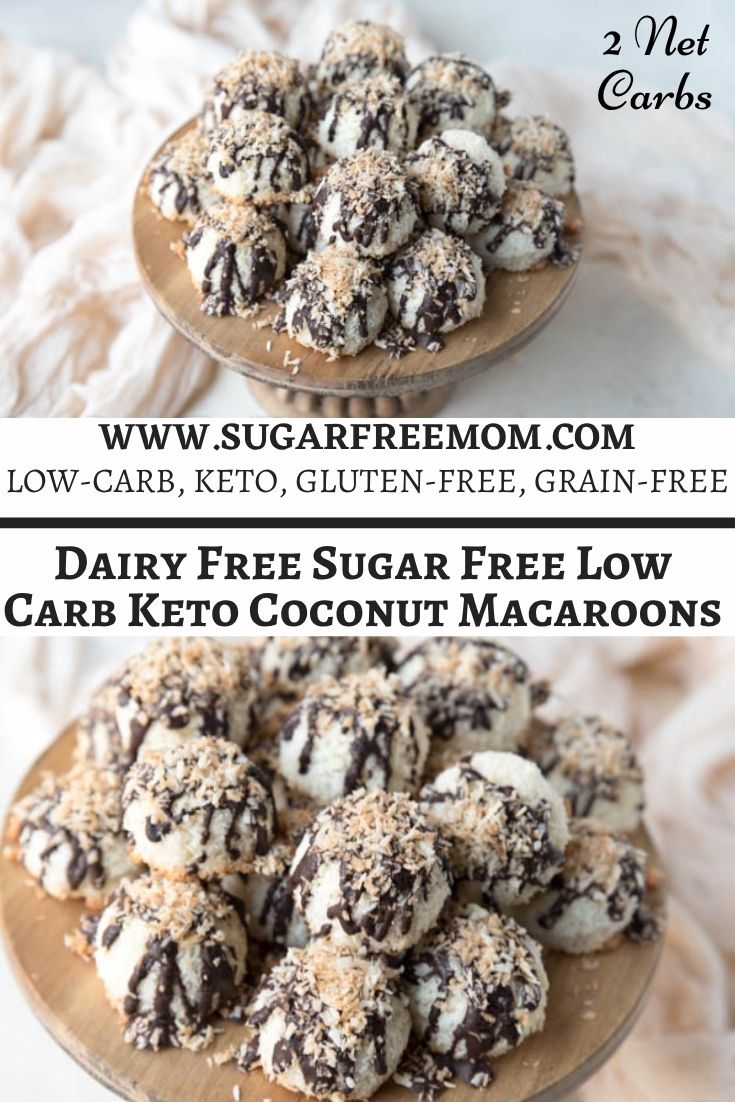 Dairy Free Sugar Free Low Carb Keto Coconut Macaroons