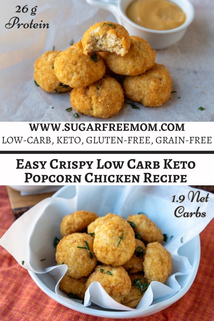Easy Crispy Low Carb Keto Popcorn Chicken Recipe