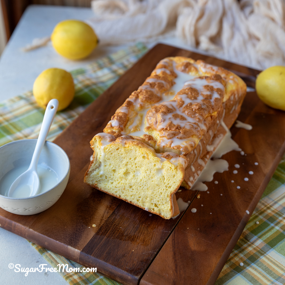 sugar free keto lemon loaf