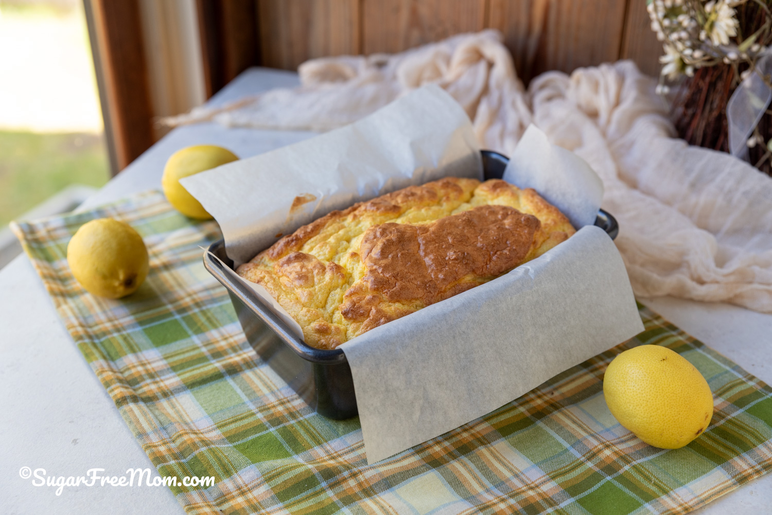 low carb gluten free lemon loaf
