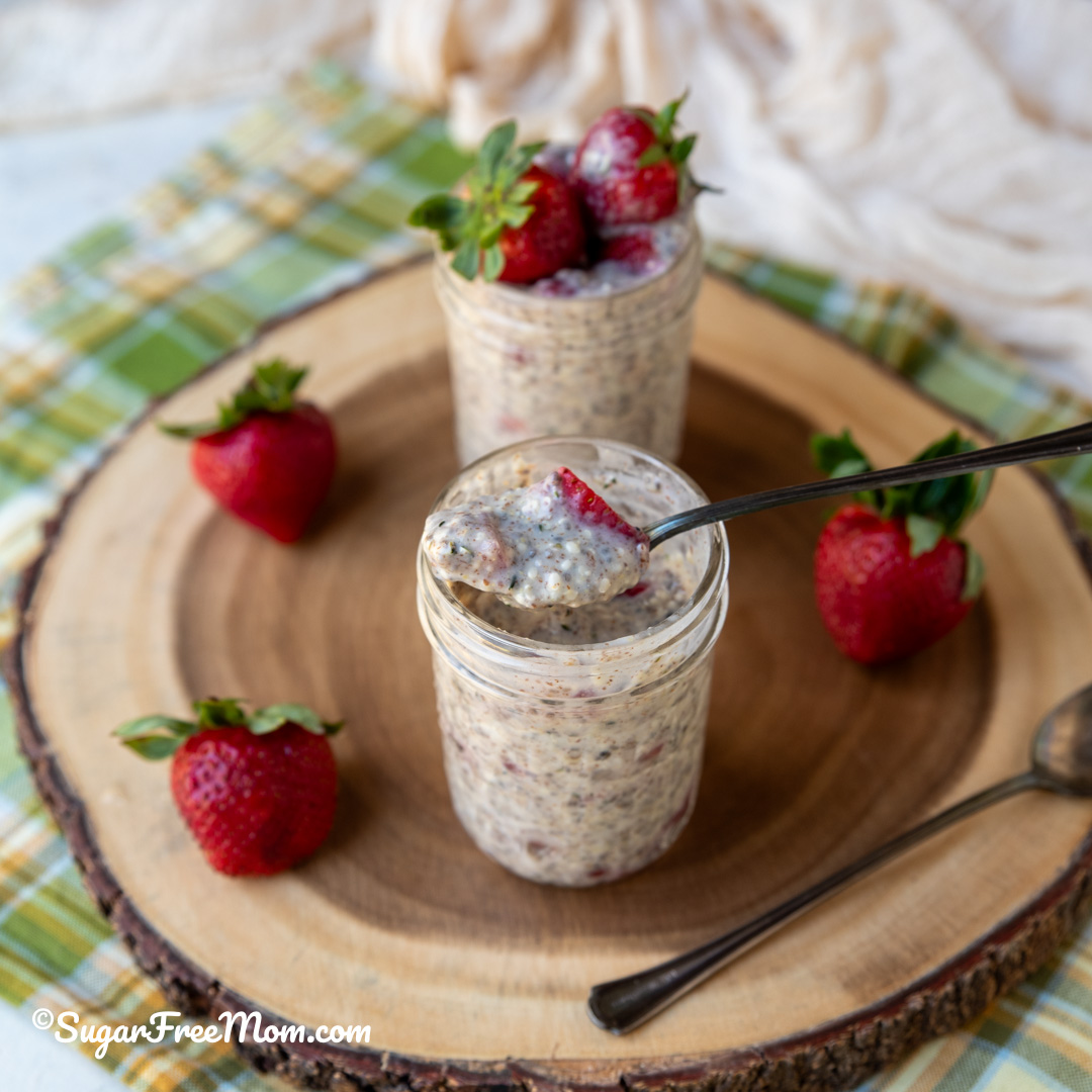 keto low carb dairy free overnight mock oats