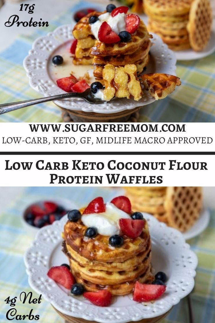 Low Carb Keto Coconut Flour Protein Waffles