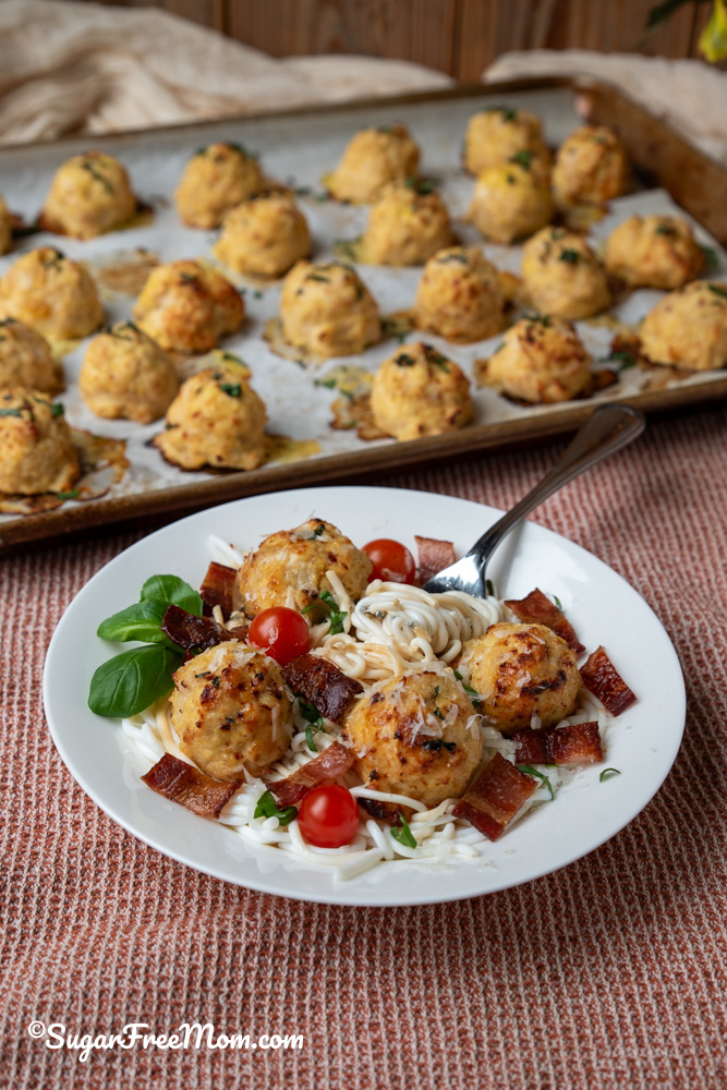 Low Carb Keto Carnivore Chicken Ricotta Meatballs